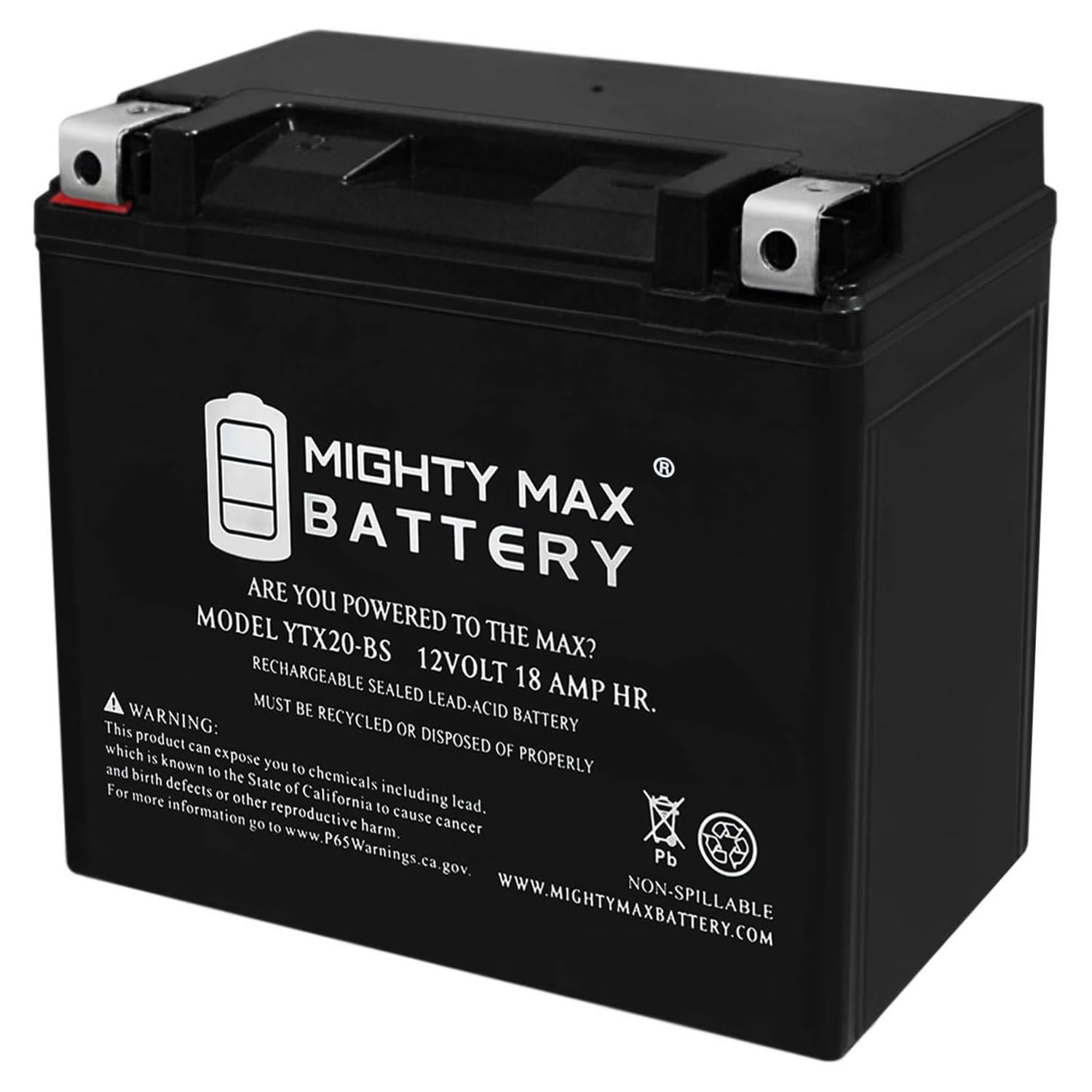 Mighty Max 12V 18Ah Replacement Battery for CTX20-BS - 270 CCA | High-Performance Power Solution for Scooters, Wheelchairs & Medical Equipment