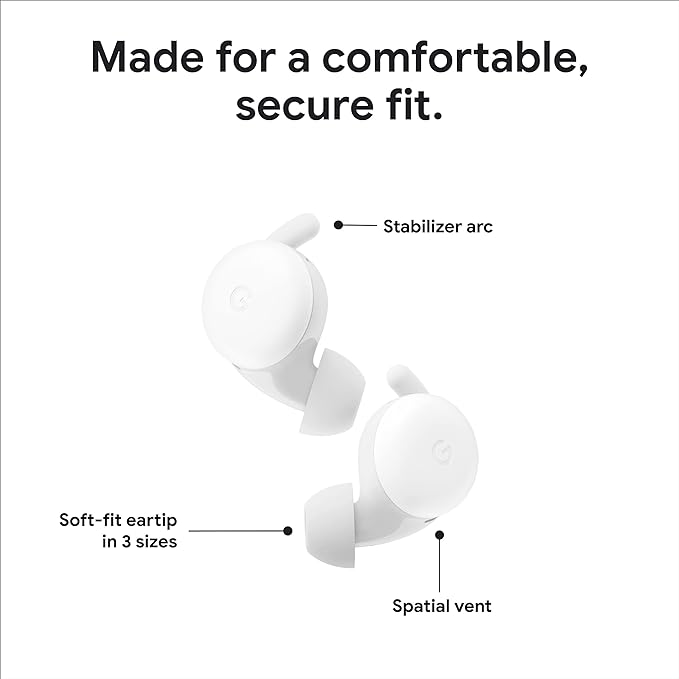 Google Pixel Buds A-Series Wireless Earbuds - New Bluetooth Headphones with Fast Pairing, Clear Calls & All-Day Comfort | Perfect for Workouts, Commuting & Remote Work
