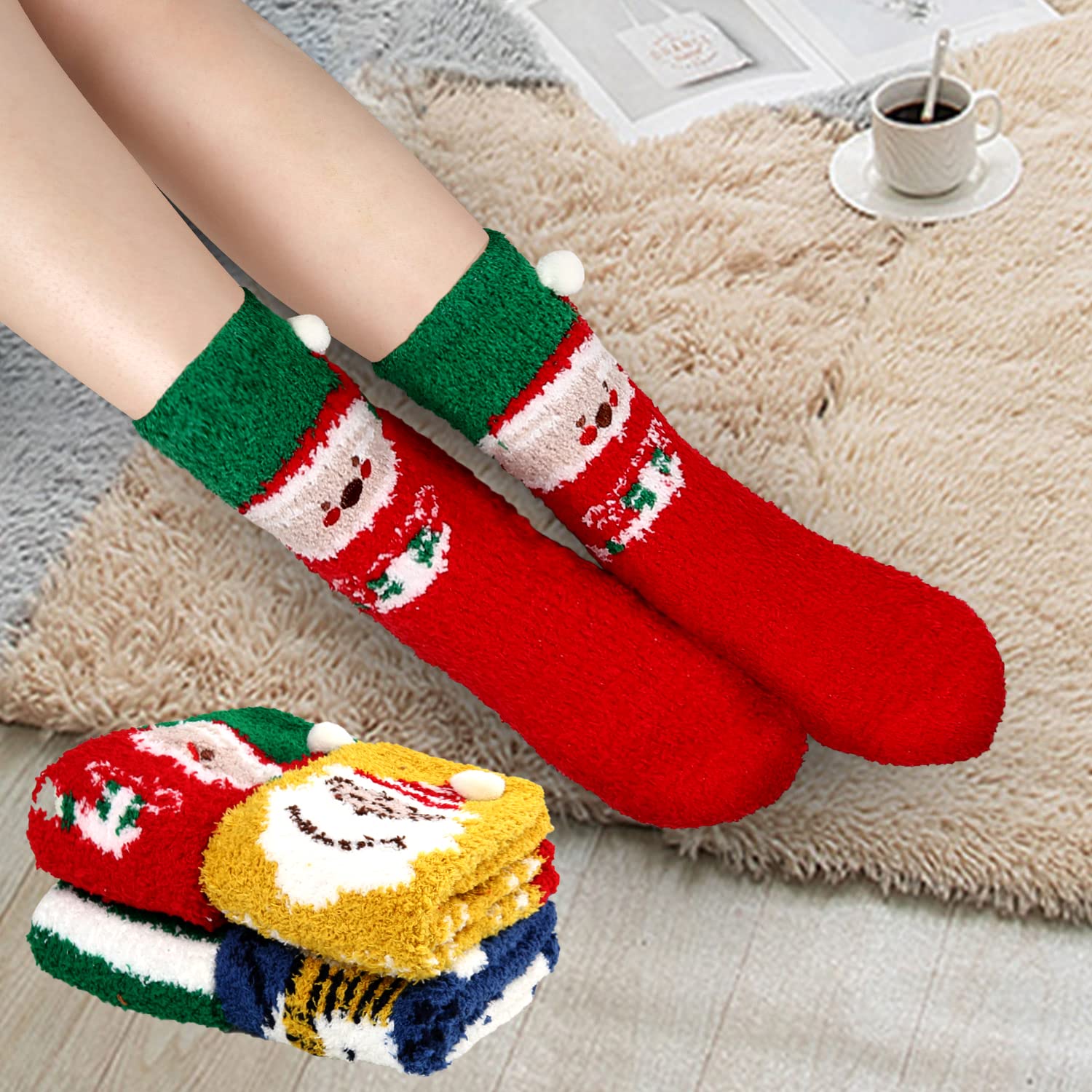 Benefeet Fuzzy Socks for Women - Warm Winter Plush Socks for Sleeping & Home