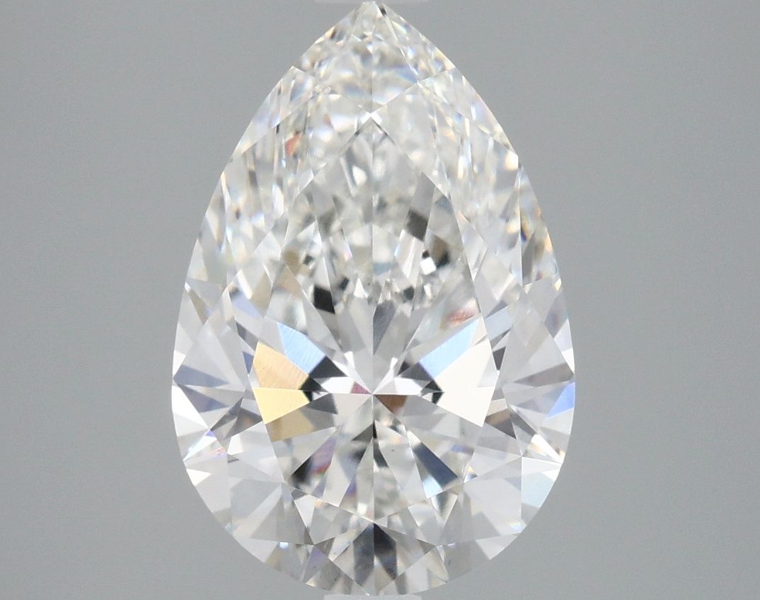 2.99 Carat F VS1 Pear Lab Grown Diamond - Elegant Engagement Ring & Wedding Jewelry for Women