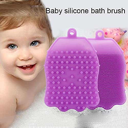 RETSPHIX Soft Silicone Bath Gloves for Baby & Adults - Exfoliating Body Scrubber, Skin Cleansing Mitt, Dirt Remover & Massager - Perfect for Sensitive Skin, Spa Days & Gentle Exfoliation in Shower or Bath