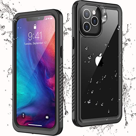 Waterproof Case for iPhone 12/12 Pro - IP68 Certified Shockproof Protection - Perfect for Swimming, Beach & Outdoor Activities