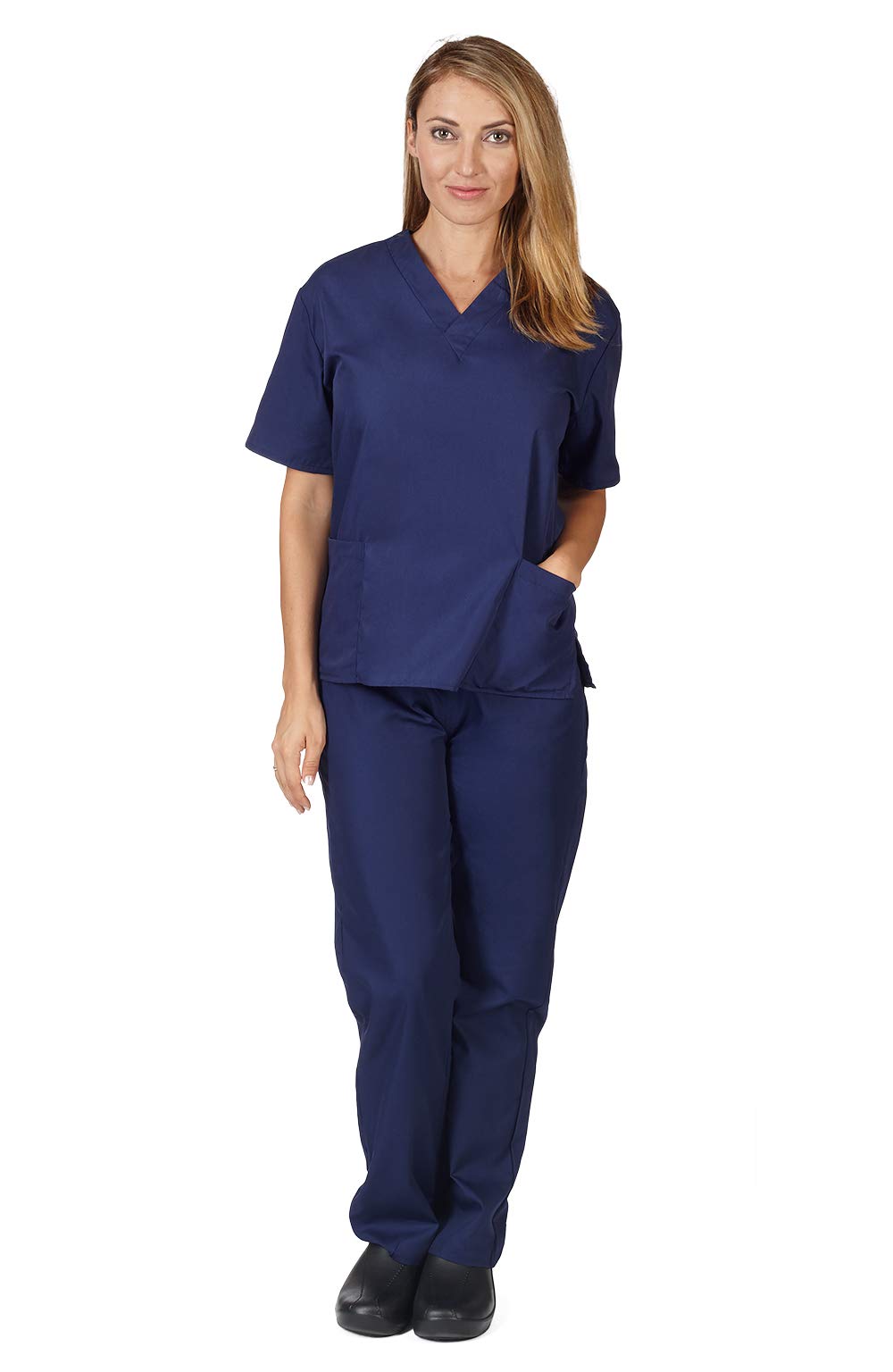 Premium Women's Medical Scrub Set - 6-Pack Comfortable Uniform Tops & Pants for Nurses, Doctors & Healthcare Professionals | Breathable Fabric for Hospital Shifts & Clinical Work