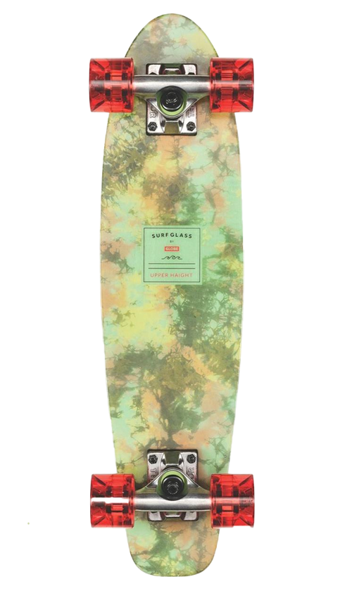 Globe Surf Glass Upper Haight Cruiser 24 Inch Skateboard - Perfect for Commuting & Campus Cruising