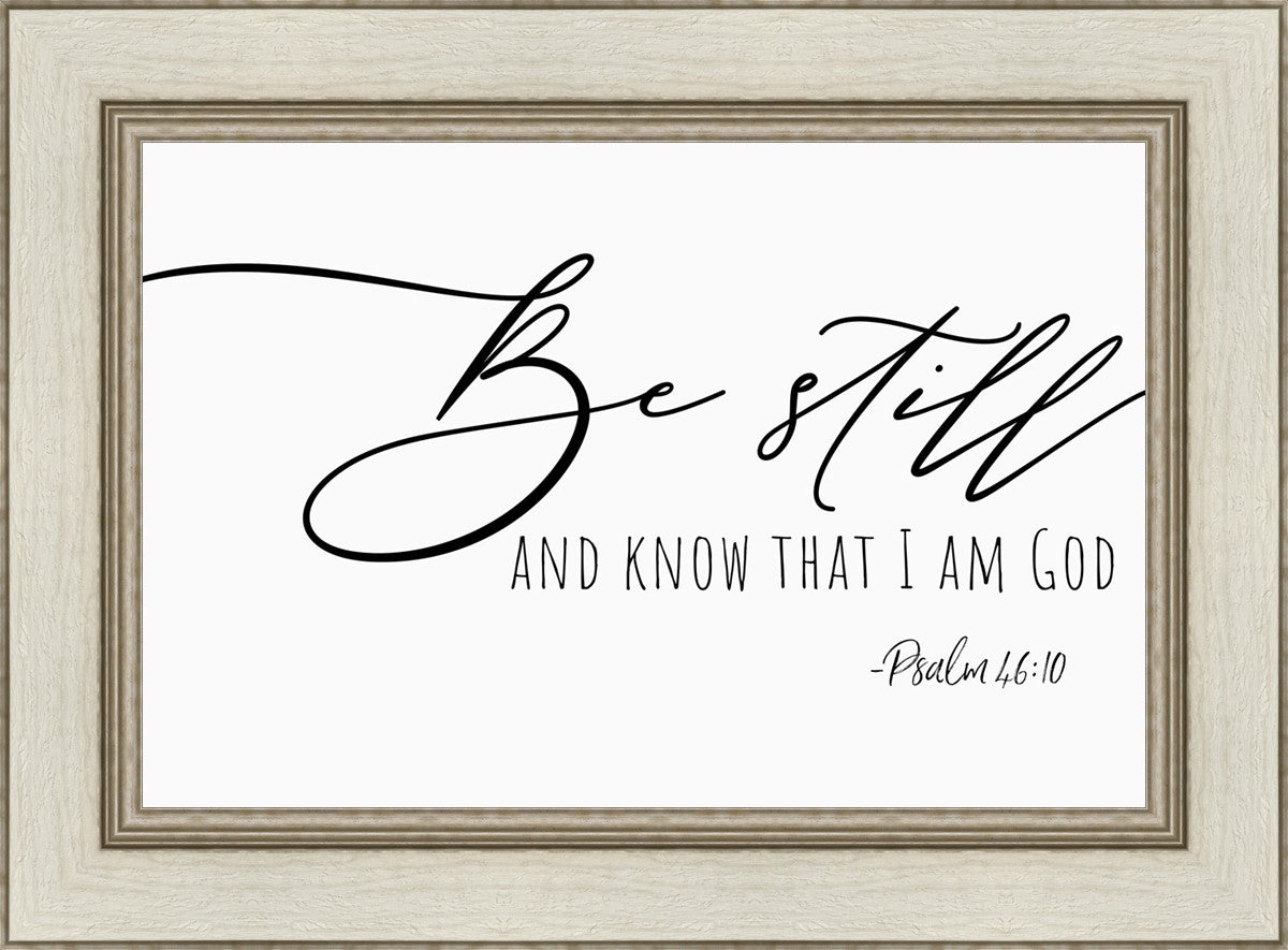 Be Still By Paige Tilly - Inspirational Wall Art Decor for Home & Office - Perfect for Living Room, Bedroom or Gift Giving