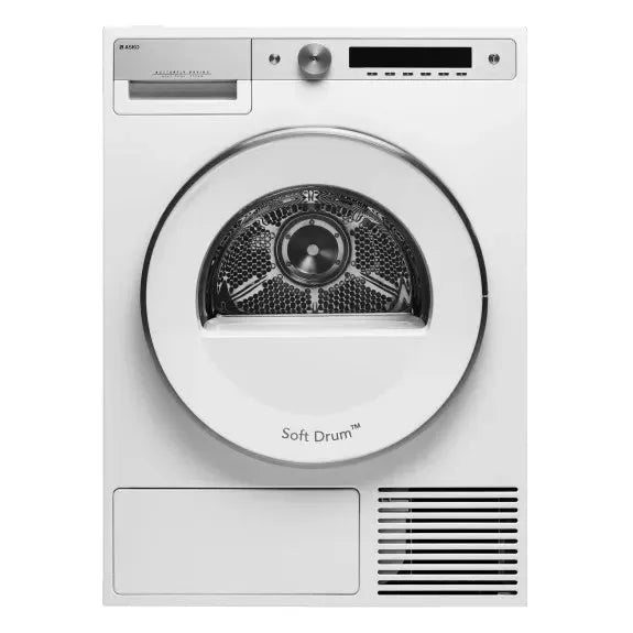 ASKO 8kg Logic Heat Pump Condenser Dryer - Energy Efficient White Laundry Dryer for Home & Apartment Use | Perfect for Small Spaces & Eco-Friendly Drying