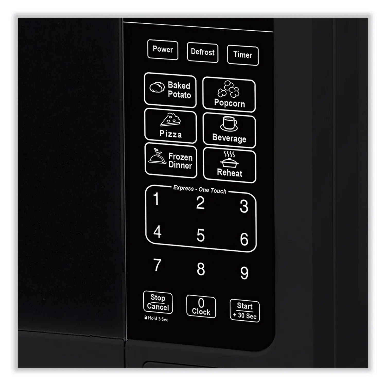 Avanti 0.7 Cu Ft Compact Microwave Oven - 700W Countertop Microwave with 10 Power Levels - Black Stainless Steel - Perfect for Dorms, Offices & Small Kitchens