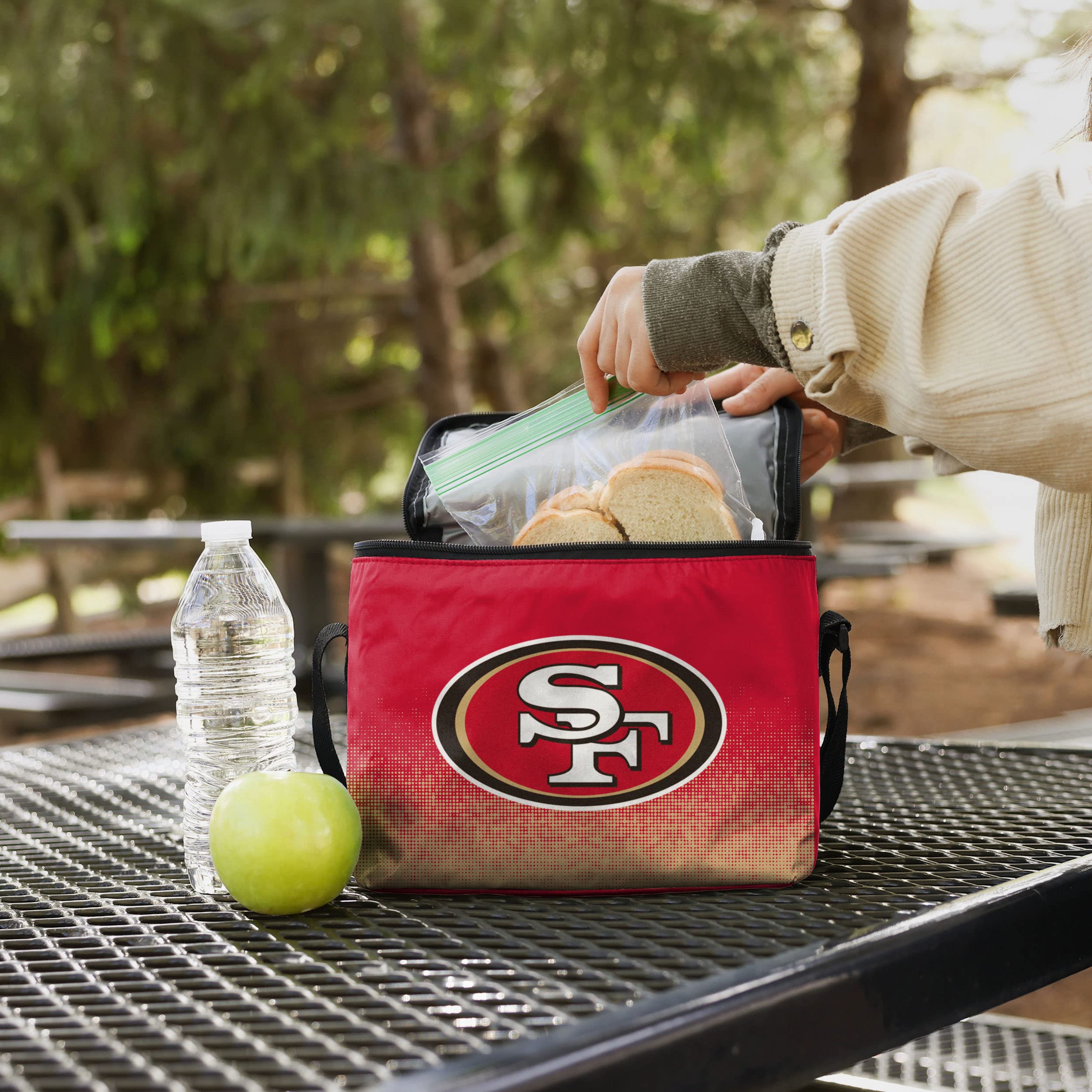 FOCO Unisex Gradient Print Insulated Lunch Bag Cooler - Perfect for Work, School, Picnics & Outdoor Activities