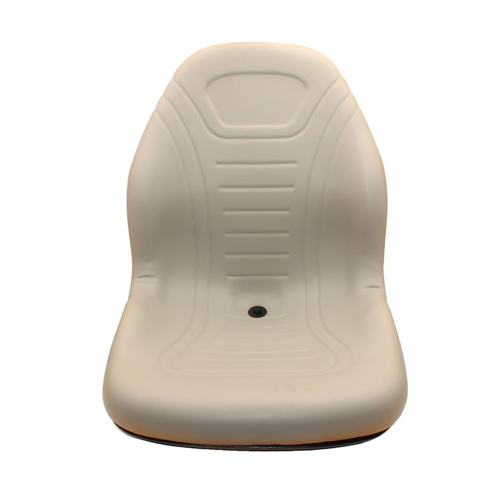 RAParts High Back Gray Bucket Seat - Universal Fit for Most Riding Lawn Mowers & Tractors - Comfortable Ergonomic Design for Long Mowing Sessions, Landscaping & Yard Work
