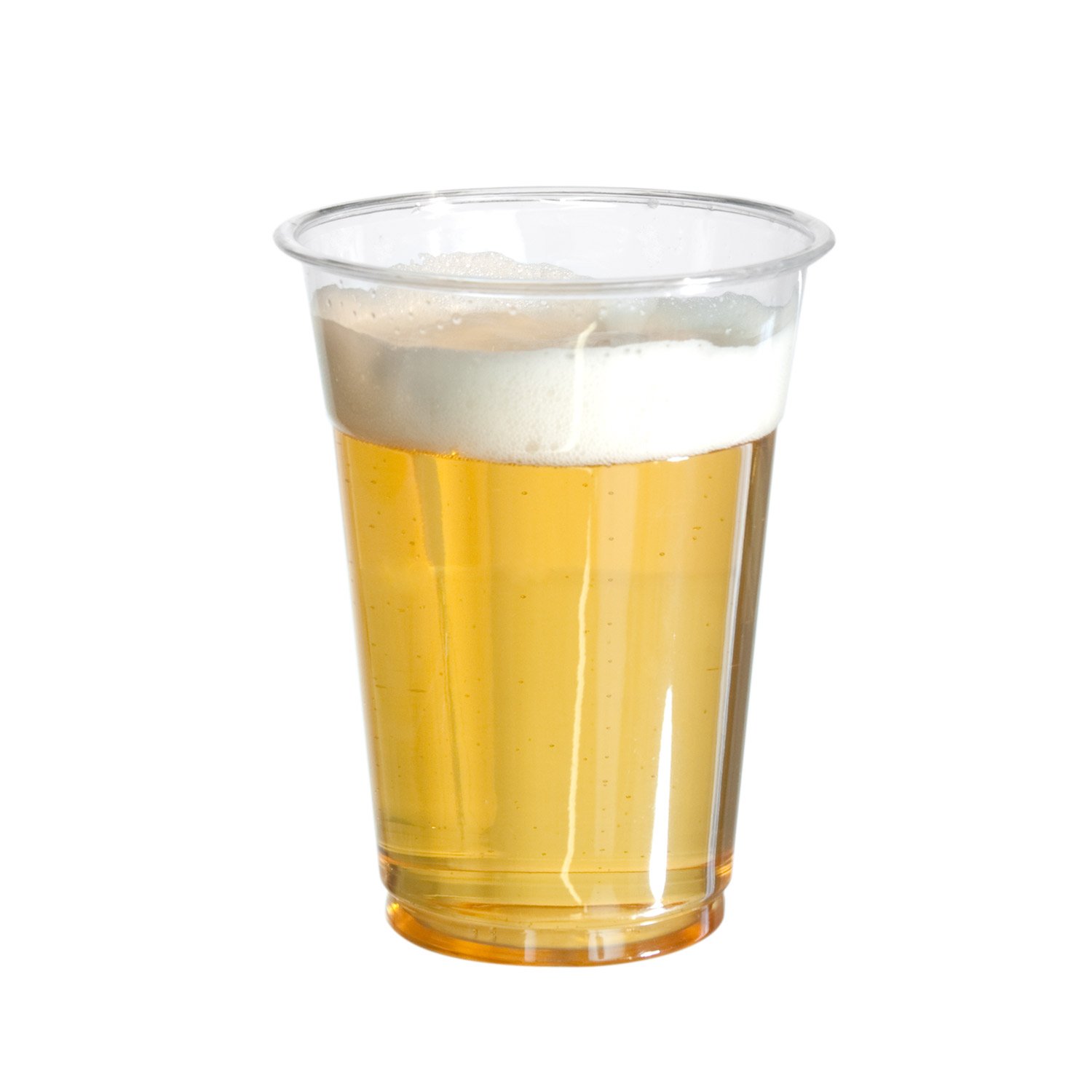 500-Pack 16oz Clear Plastic Party Cups - Disposable Soft Drink Cups for Parties, Events, Picnics & BBQs - Bulk Case of 500 Cups