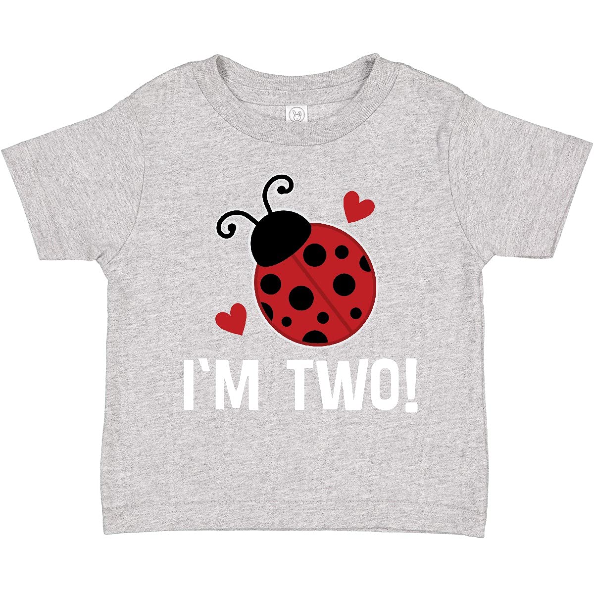 Inktastic 2nd Birthday Ladybug Toddler T-Shirt - Cute 2 Year Old Outfit for Girls Birthday Party & Photo Shoots