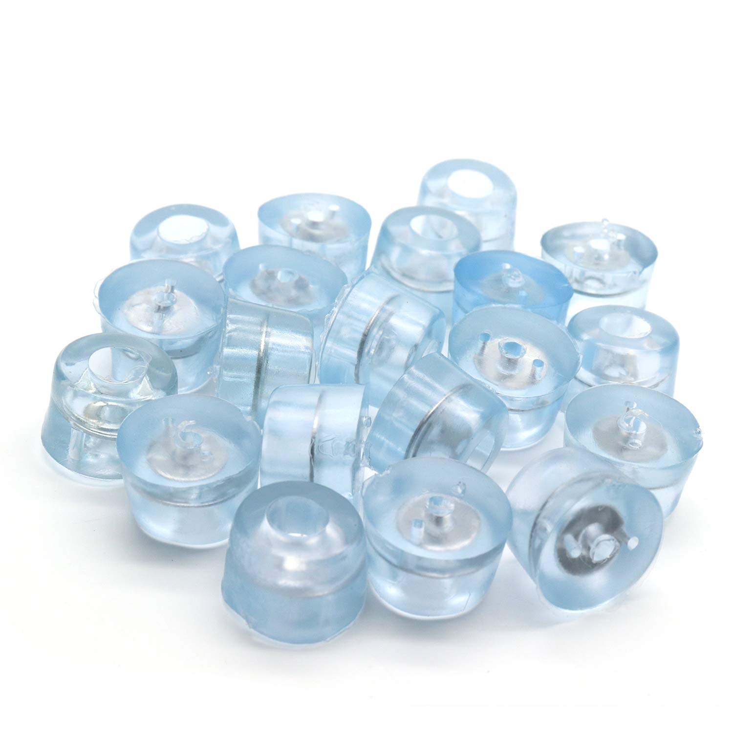 Non-Slip Transparent Screw Feet Rubber Pads - 20 Pack Furniture Protectors for Chairs, Tables & Cabinets - Prevent Scratches & Reduce Noise on Hardwood Floors
