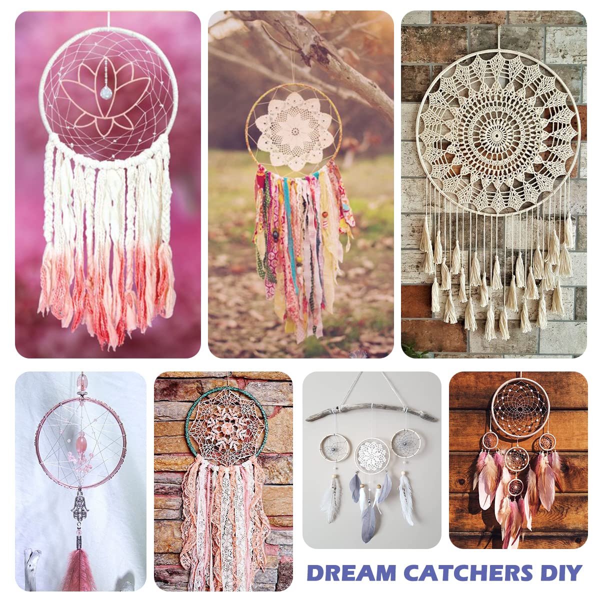 6 Pack 24 Inch Floral Metal Hoop Rings for DIY Crafts - Macrame, Wreath Making, Dream Catchers & Table Centerpiece Decor (Silver) | Perfect for Wedding, Home & Wall Decoration