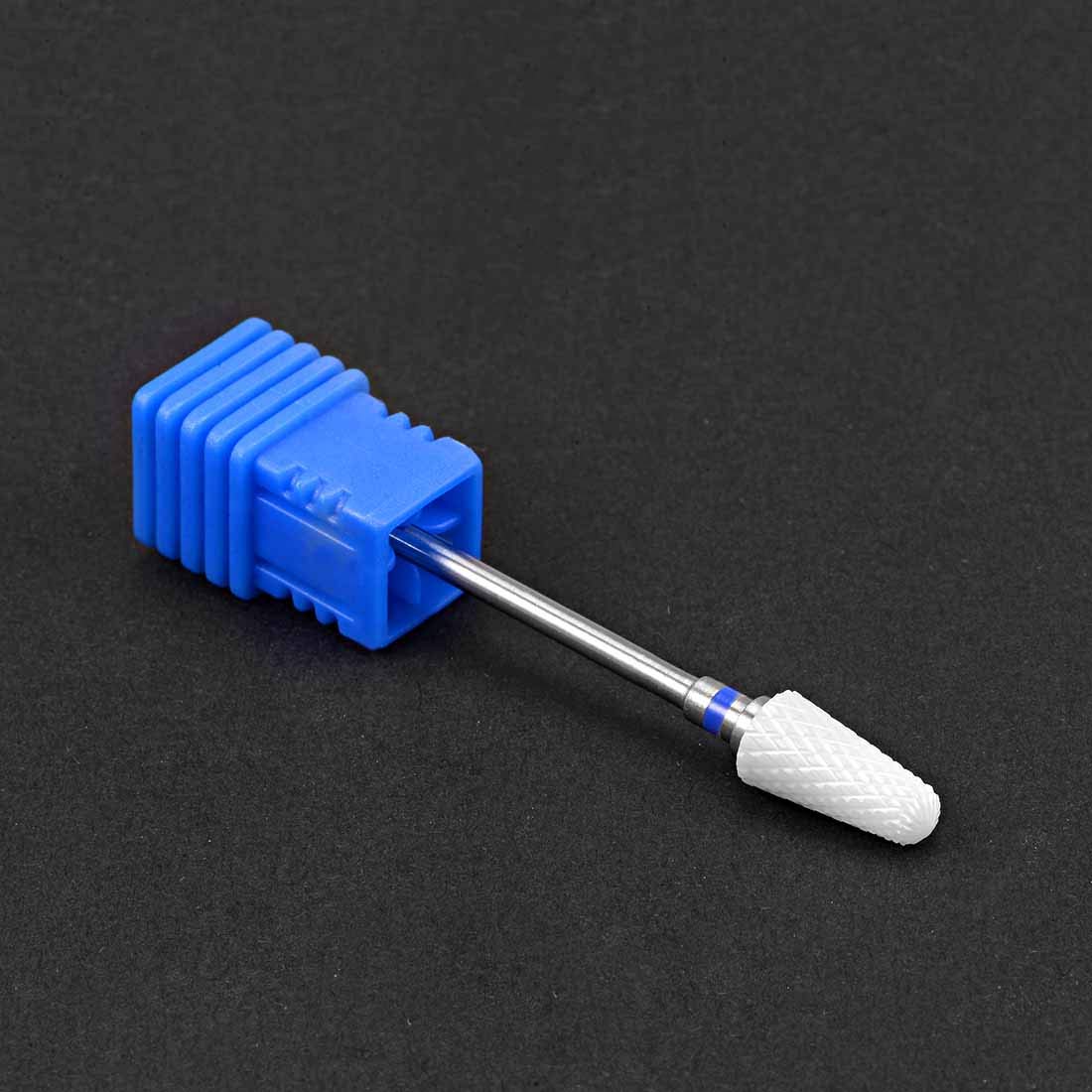 Professional Ceramic Nail Drill Bits 3/32 Inch (Medium Grit) - Manicure Pedicure Tools for Salon & Home Use - Durable Blue Nail File Bits for Acrylic, Gel & Natural Nails