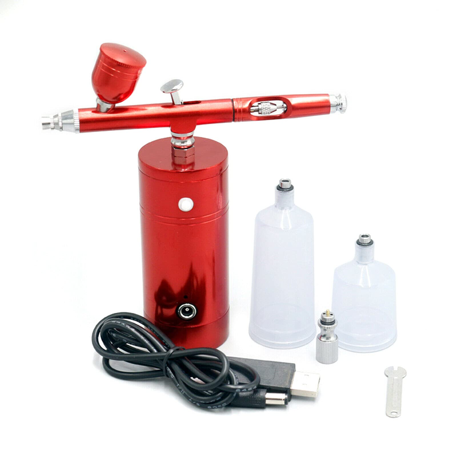 Portable Mini Airbrush Compressor Kit - Professional Airbrush Gun for Nail Art, Tattoo & Makeup | Compact Spray Gun with Air Compressor | Perfect for Home Salon, DIY Nail Design & Professional Cosmetics