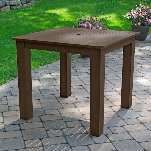 Lehigh 5-Piece Square Counter Height Outdoor Dining Set 42 x 42 - Perfect for Patio, Deck, Garden & Backyard Entertaining
