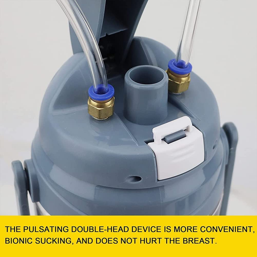 Electric Cow Milking Machine 3L - Portable Pulsating Milker for Cows, Goats & Sheep - Efficient Farm Suction Milk Pump for Dairy Ewes | Ideal for Small Farms, Homesteads & Livestock Care