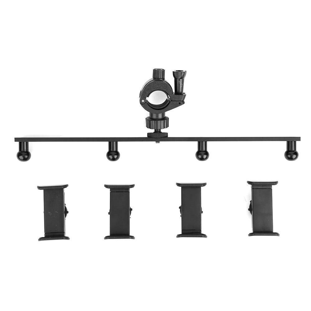 EBTOOLS Adjustable Angle Phone Stand Holder - Durable Plastic & Aluminum Alloy Phone Mount for iPhone, Samsung, Smartphones - Perfect for Live Streaming, Video Calls, Watching Movies & Desk Organization