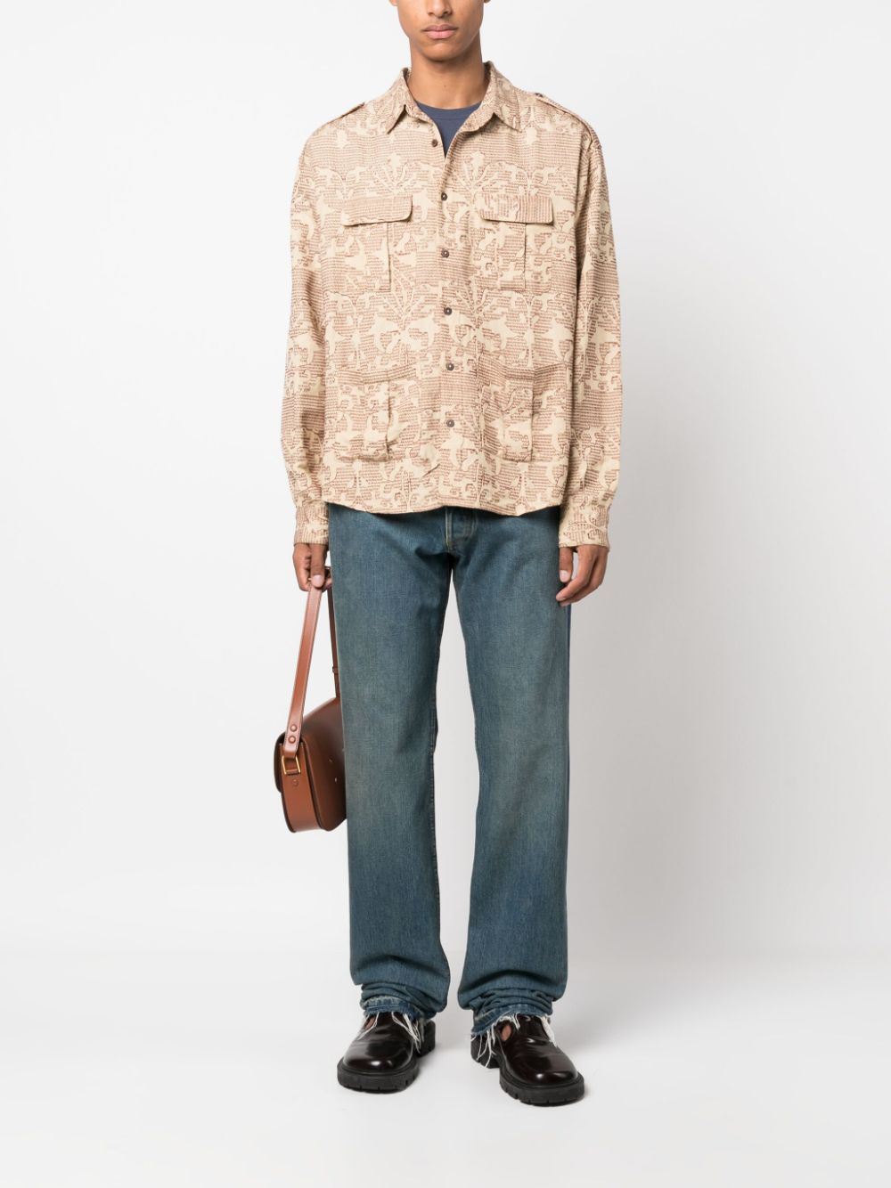 BAZISZT Beige Casual Shirts for Men - Comfortable & Stylish Tops for Work, Travel, and Everyday Wear