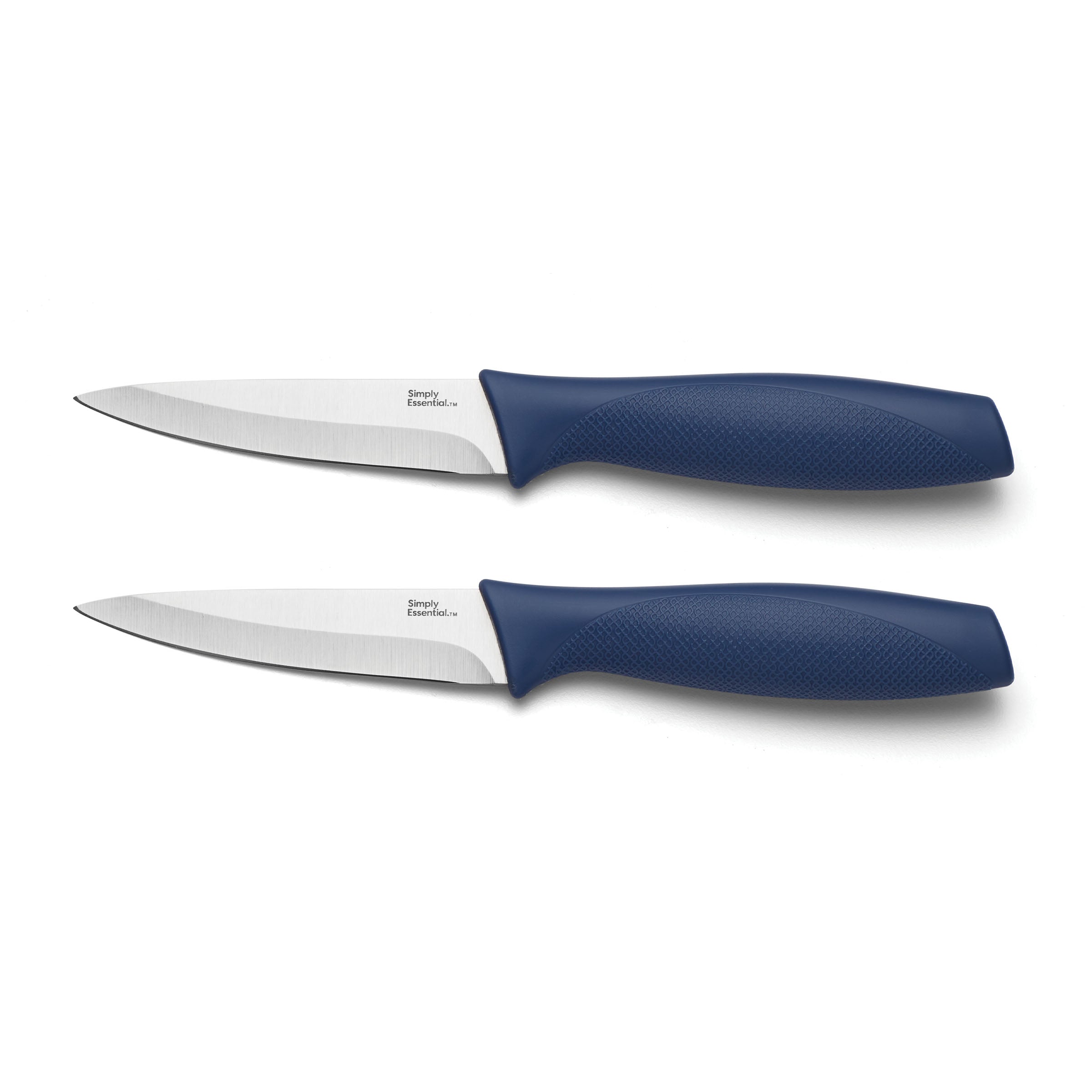 BBB Simply Essentials 2-Piece Paring Knife Set - Sharp Kitchen Knives for Peeling, Slicing & Precision Cutting | Perfect for Fruits, Vegetables & Small Food Prep