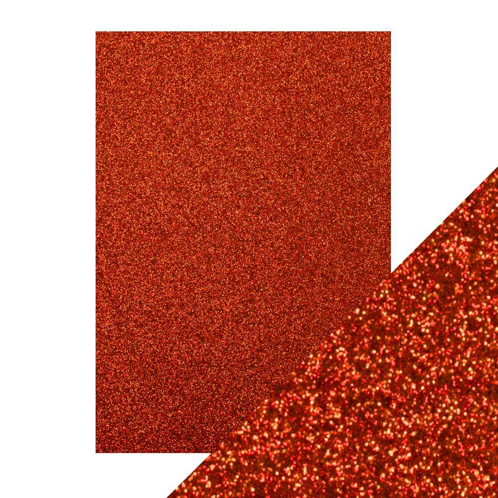 Glitter Cardstock Ruby Ritz - A4 Size 250gsm Premium Craft Paper - 5 Sheets/Pack (9944E) for Scrapbooking, Card Making & DIY Projects