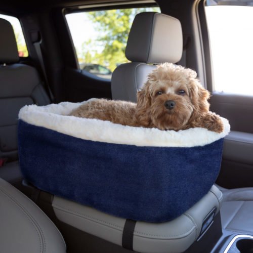 Premium Dog Car Seat for Small & Medium Dogs - Soft & Comfortable Pet Travel Carrier with Safety Strap - Perfect for Road Trips, Vet Visits & Daily Commutes