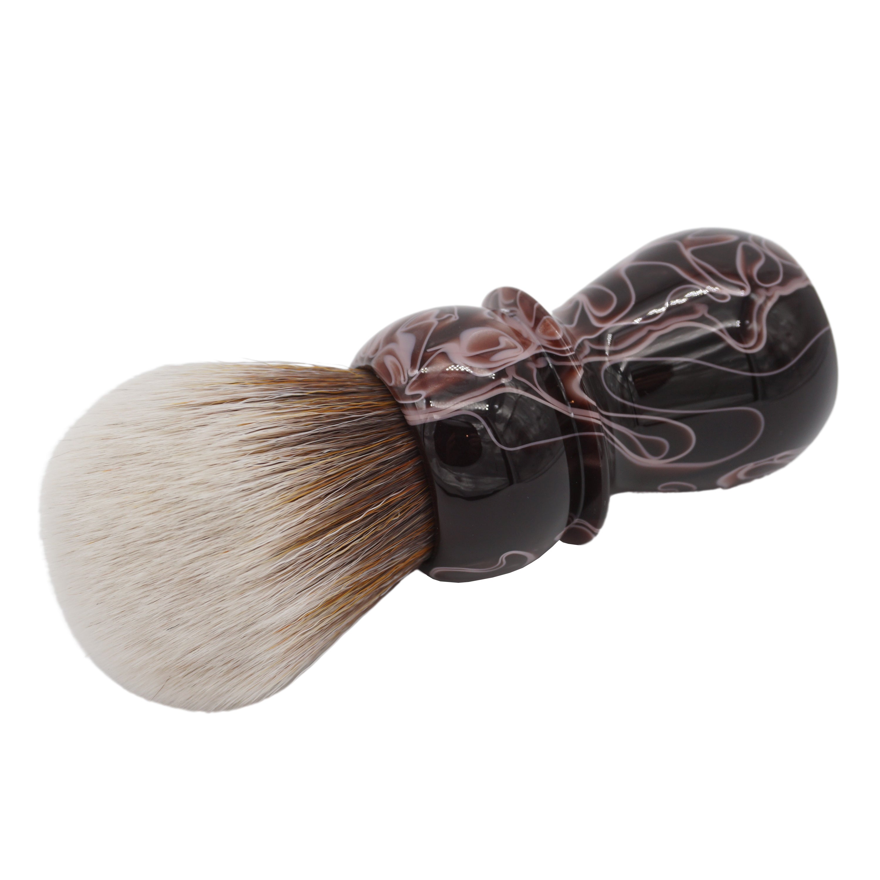 AP Shave Co. 28mm Synbad Bulb Synthetic Shaving Brush - Premium Soft Bristles for Men's Wet Shaving, Beard Grooming & Luxury Skincare Routine (Brown)