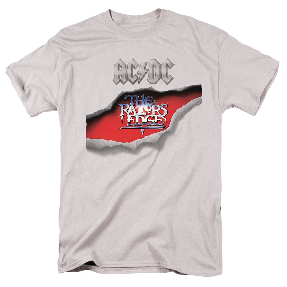 ACDC The Razor's Edge Rock Band Vintage T-Shirt with Bonus Stickers - Perfect for Concerts, Gifts & Rock Music Fans