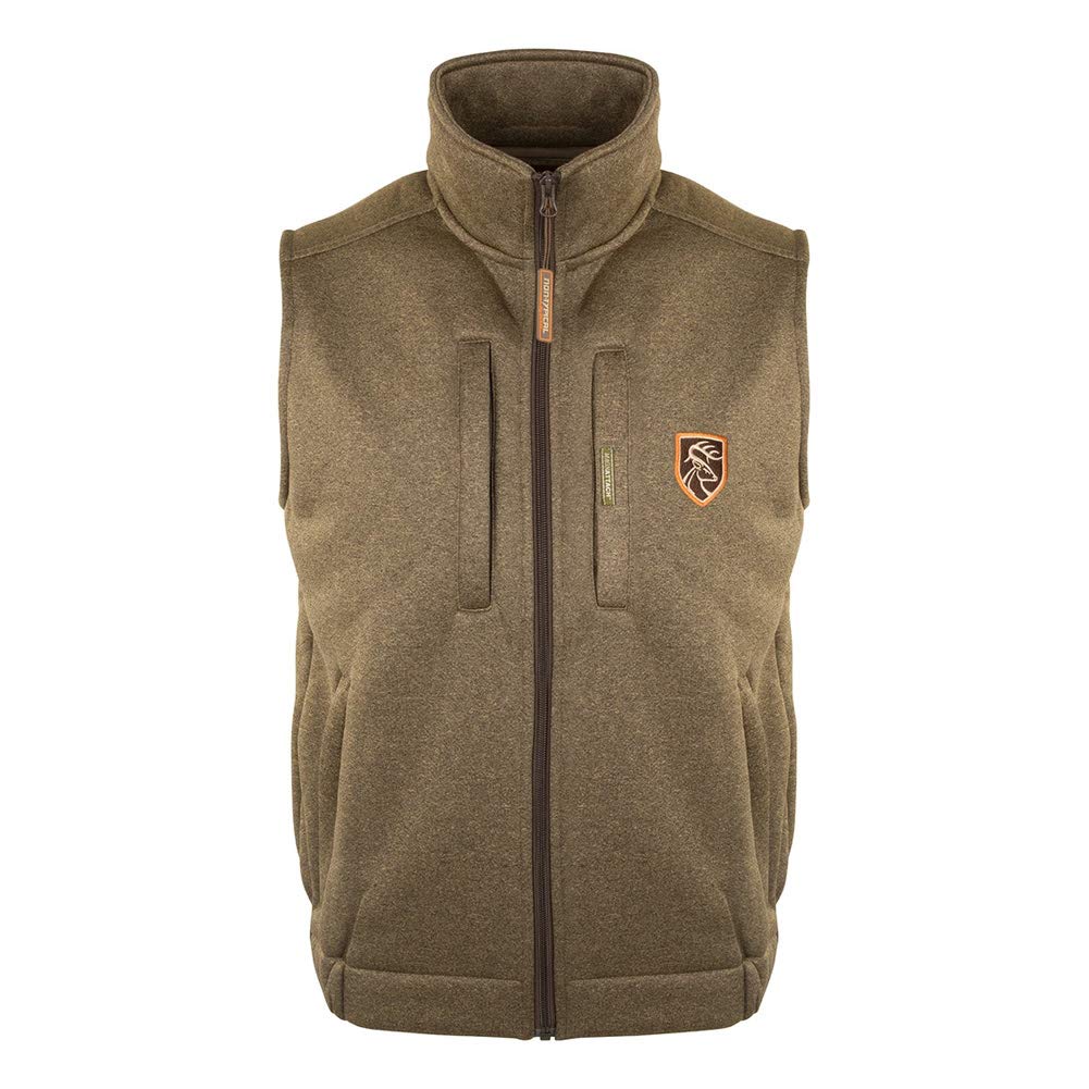Drake Waterfowl Men's Non-Typical Soft-Shell Fleece Hunting Vest - Lightweight Camo Jacket for Deer & Duck Hunting - Ideal for Outdoor Adventures & Cold Weather