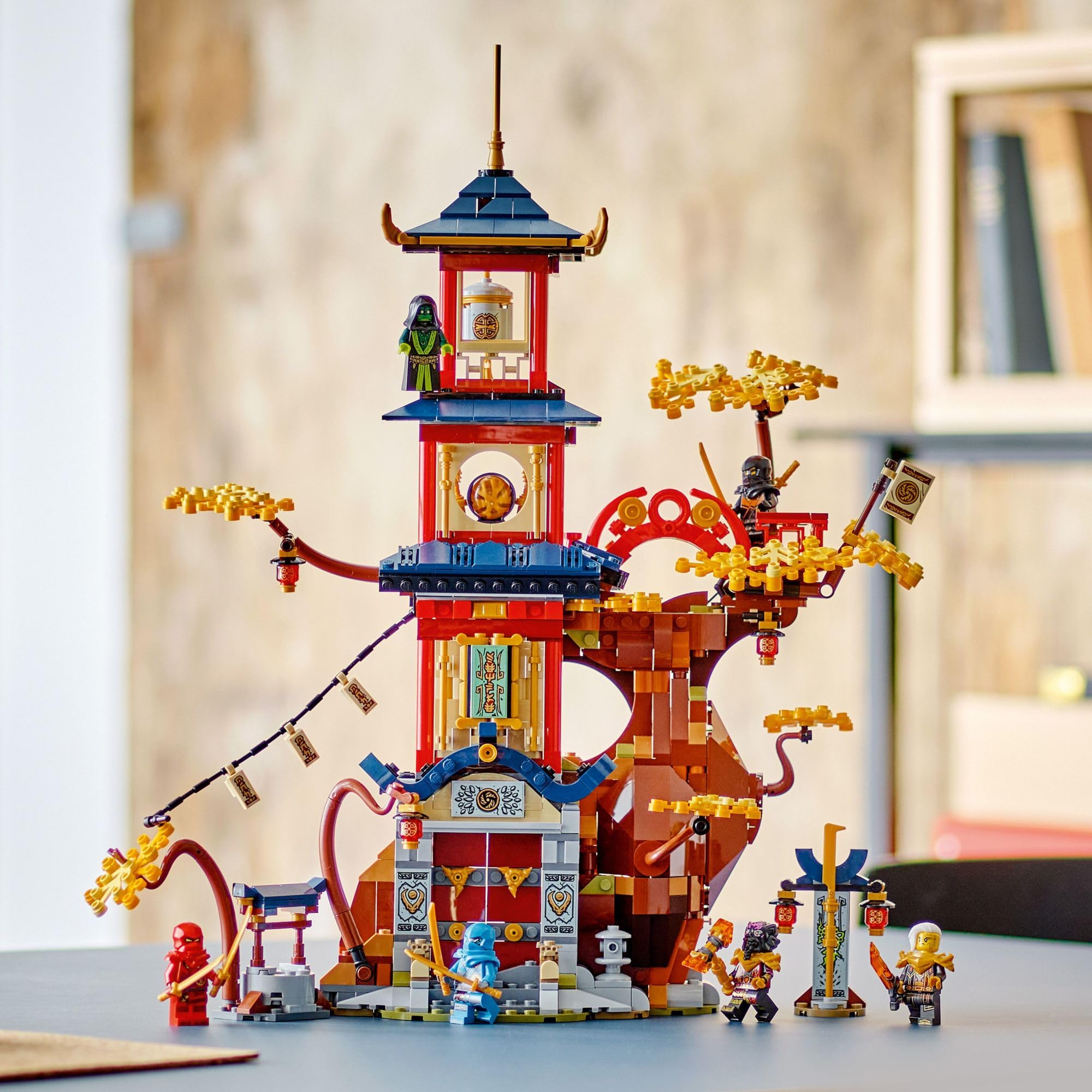 LEGO NINJAGO Temple of The Dragon Energy Cores 71795 Building Set - Ninja Temple Playset with 6 Minifigures (Cole, Kai, Nya) | Creative Construction Toy for Kids Ages 8+ | Perfect Gift for Ninjago Fans | Great for Imaginative Play and Action-Packed Adventures