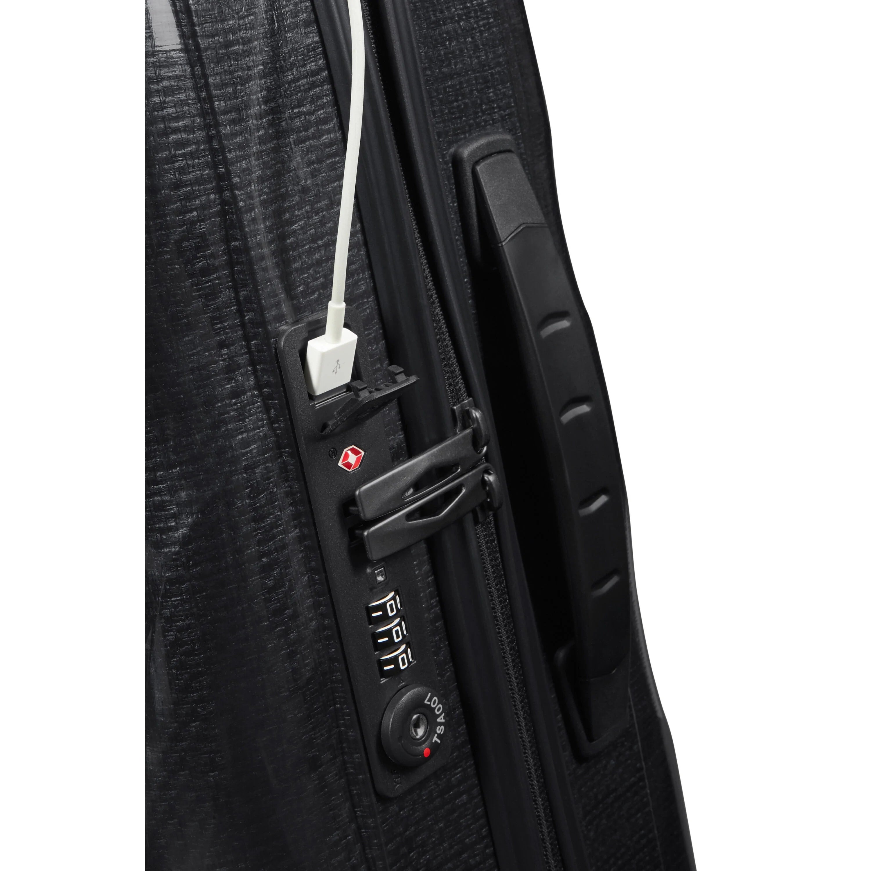 C Lite Carry On Spinner Luggage - Black | Lightweight Suitcase for Travel, Business Trips & Weekend Getaways