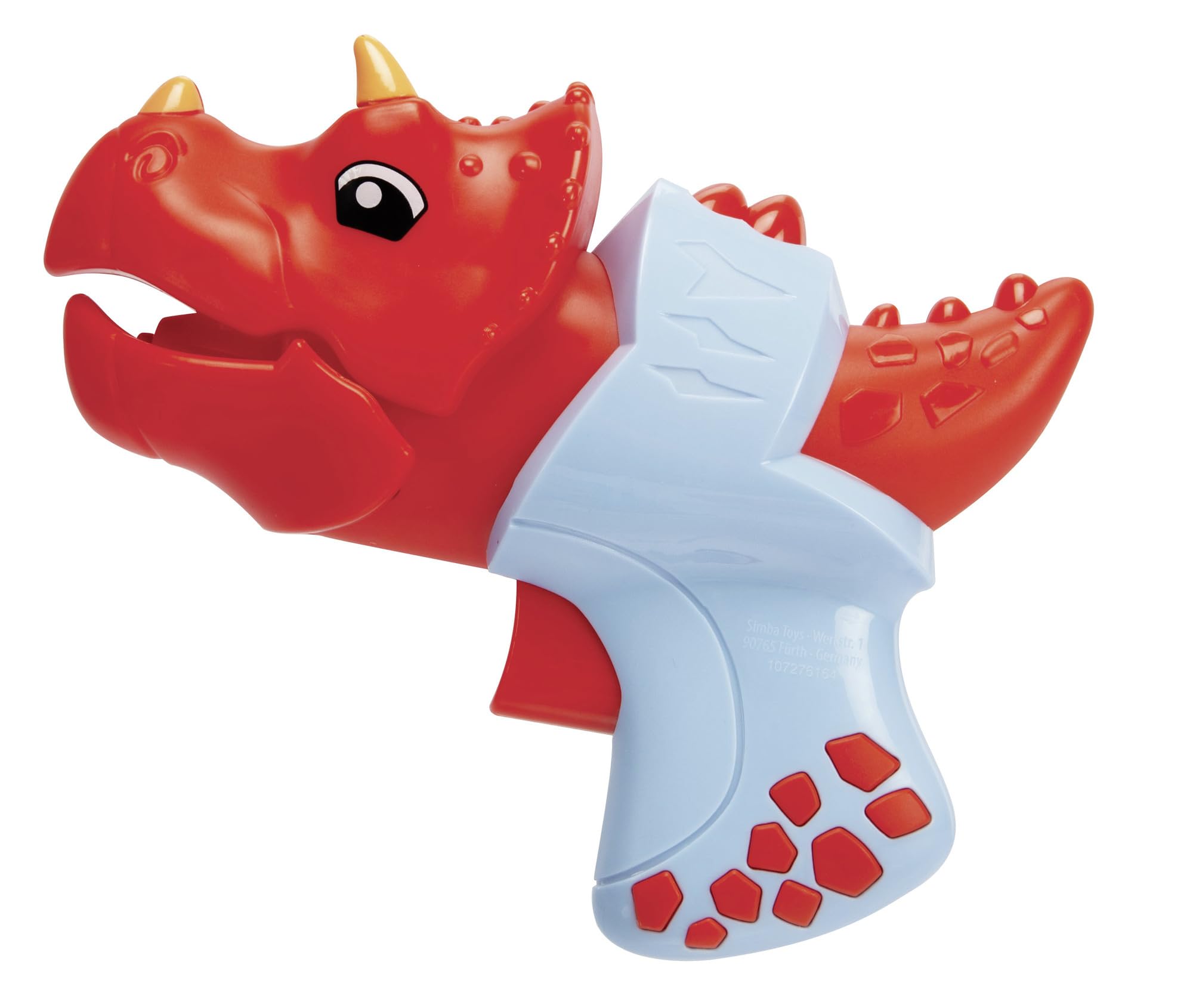 Simba 107276164 - Dino Water Gun Toy, 2 Assorted Styles (Random Delivery), Opens Mouth When Shooting, 100ml Water Tank Capacity, 4m Shooting Range - Perfect for Water Battles, Pool Parties, Summer Fun, and Outdoor Play