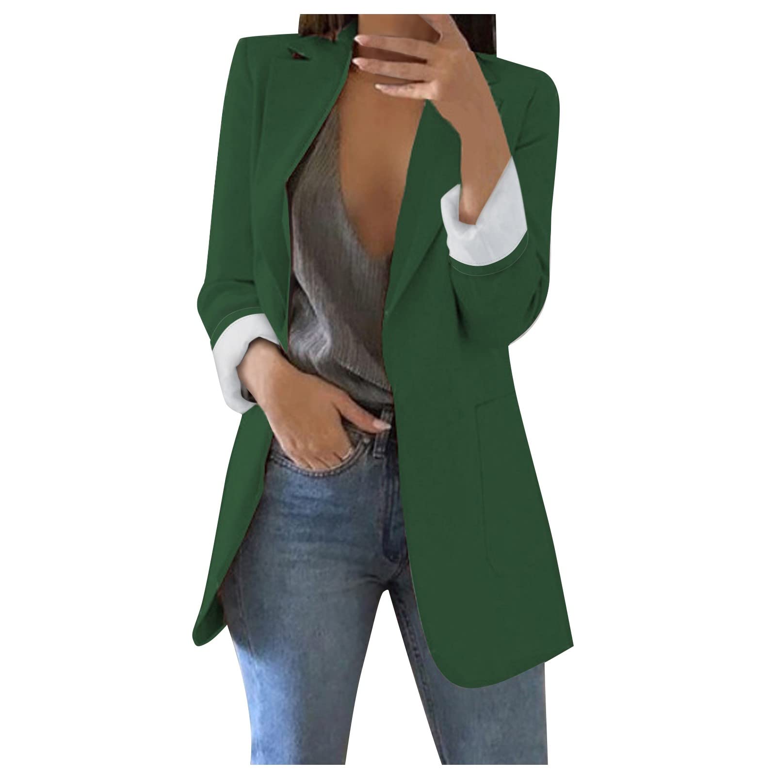 ZEFOTIM Women's Double Breasted Blazer - Office & Work Wear