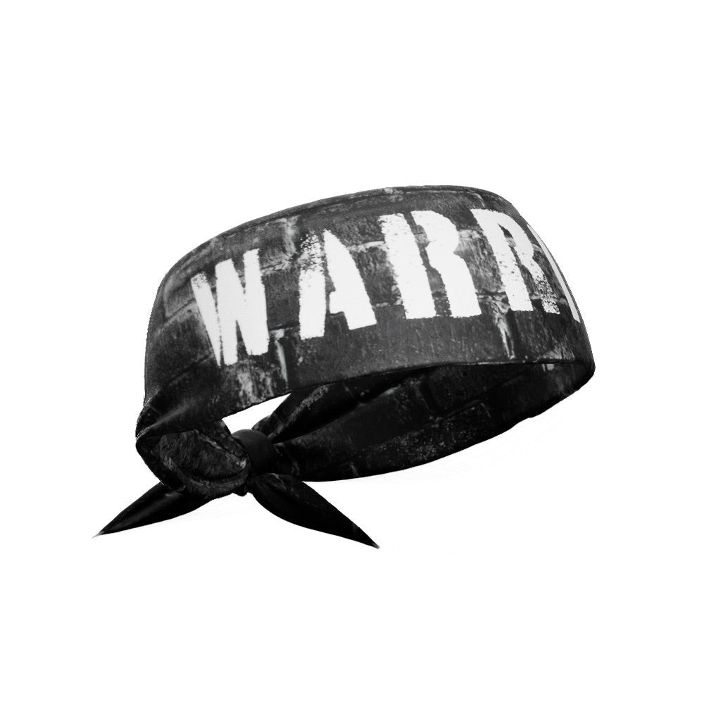Warrior Tie Headband for Women & Men - Adjustable Sports Headband for Running, Yoga, Workouts & Fitness - Sweat-Wicking & Non-Slip Hair Accessory