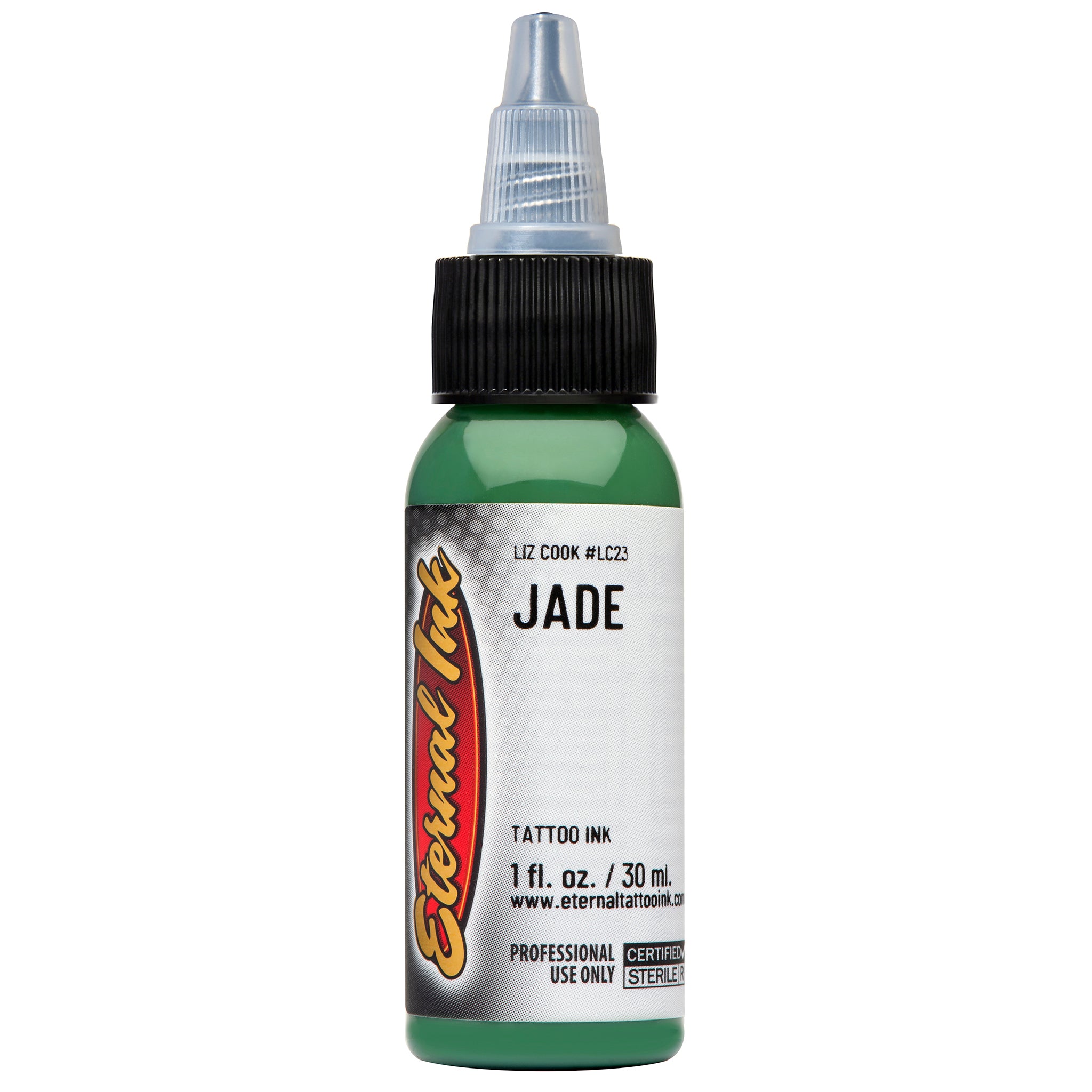 Eternal Liz Cook Jade Ink 1oz - Premium Tattoo Ink for Professional Artists | Perfect for Fine Line Work & Detailed Tattoos
