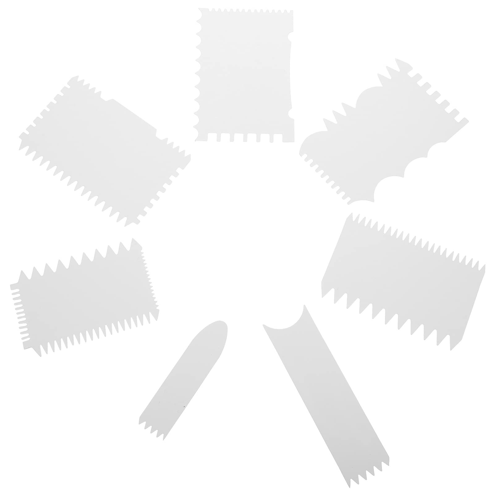 Ciieeo Acrylic Cake Scraper - Professional Buttercream & Icing Tool for Smooth Cake Decorating - Perfect for Bakers, Wedding Cakes & Fondant Work