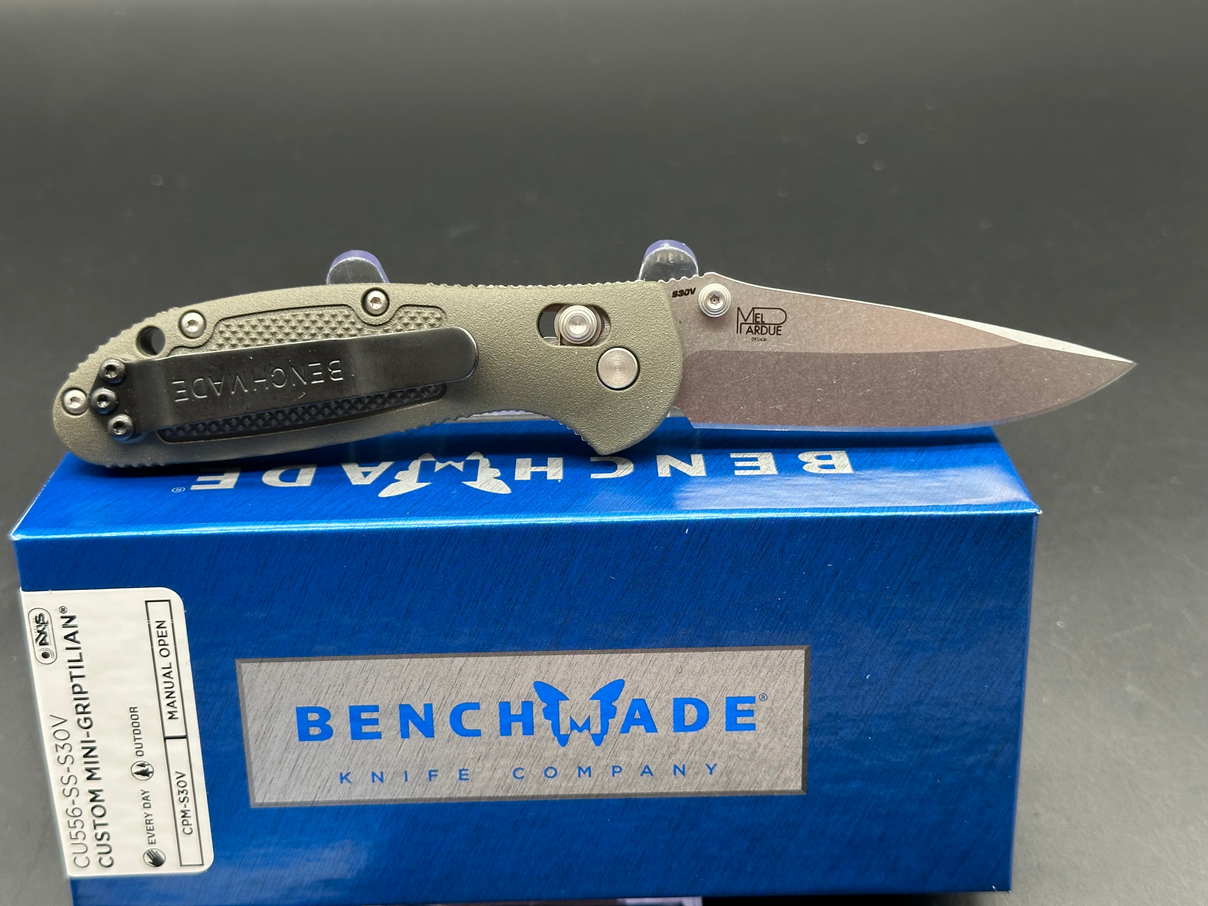 Benchmade Mini Griptilian Custom Folding Knife - 2.91