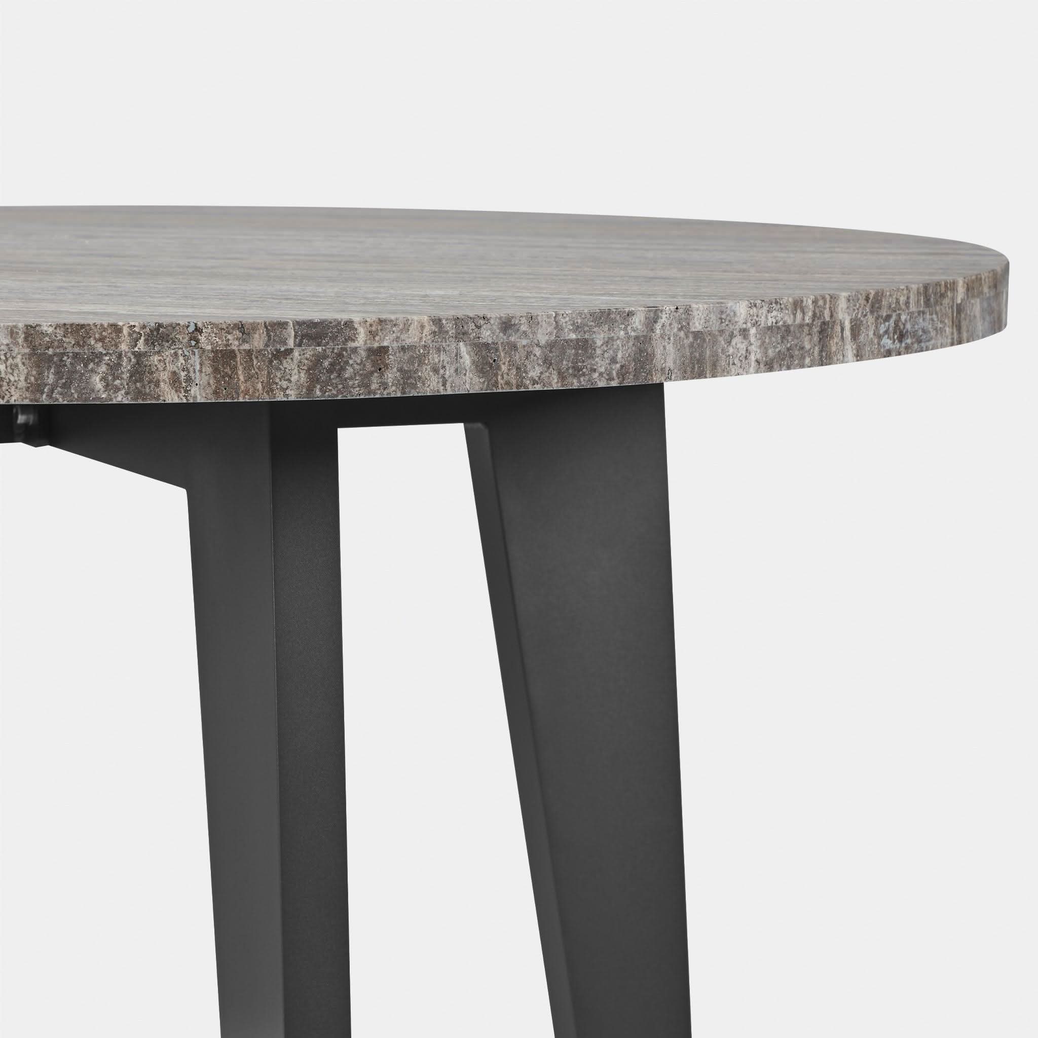 MLB Aluminum Round Dining Table - 36 Inch Outdoor Patio Table, Weather-Resistant Metal Dining Set for Garden, Backyard, Poolside & BBQ Parties