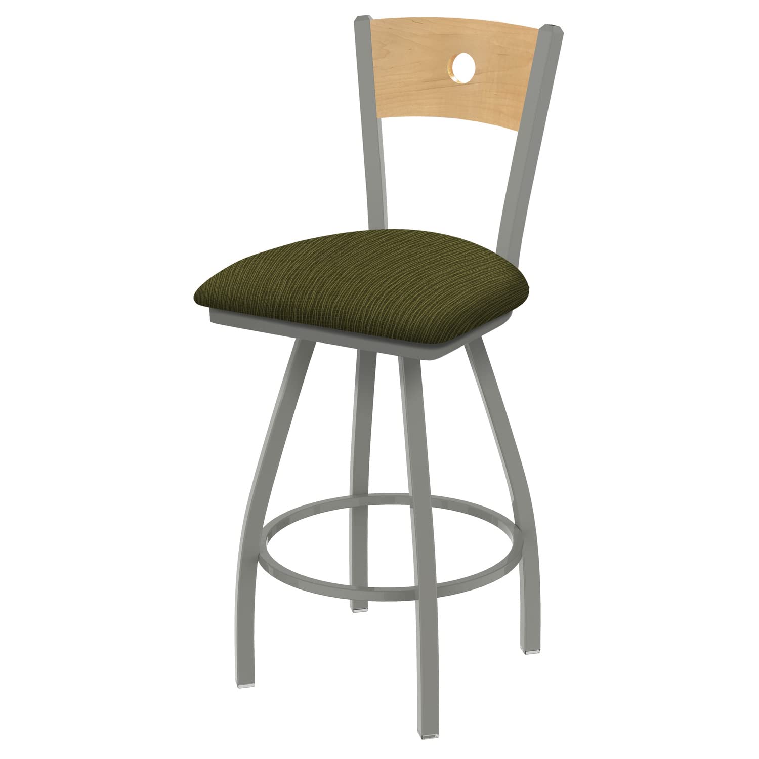 Holland Bar Stool Co. XL 830 Voltaire Swivel Bar Stool - Graph Parrot Design - Adjustable Height Barstool for Kitchen Island, Home Bar & Restaurant Seating