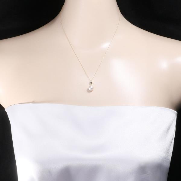 18K Yellow Gold Pearl Necklace for Women - Elegant Cultured Pearl Jewelry Gift for Anniversary, Wedding & Special Occasions