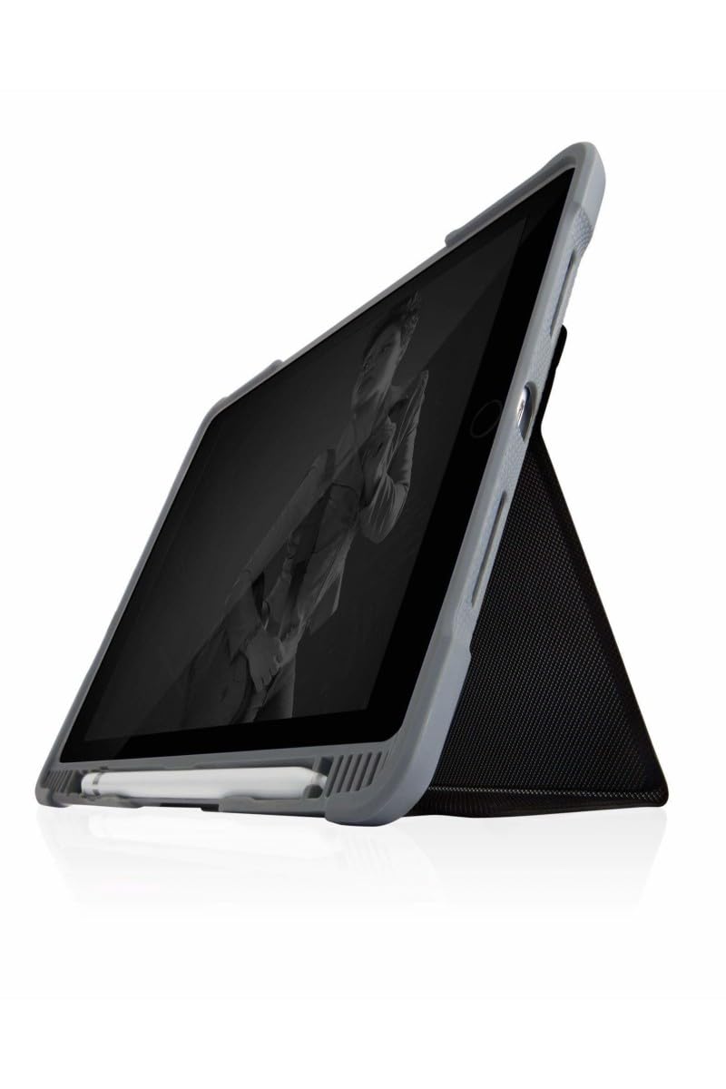 STM Dux Plus Duo Protective Case for iPad Air 3rd Gen & iPad Pro 10.5 - Shockproof, Slim Design, Black | Perfect for Work, Travel & School Use