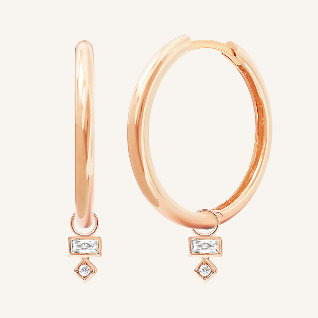 Resilience Plain Hoops - Classic Minimalist Earrings for Women | Everyday Wear, Office & Special Occasions