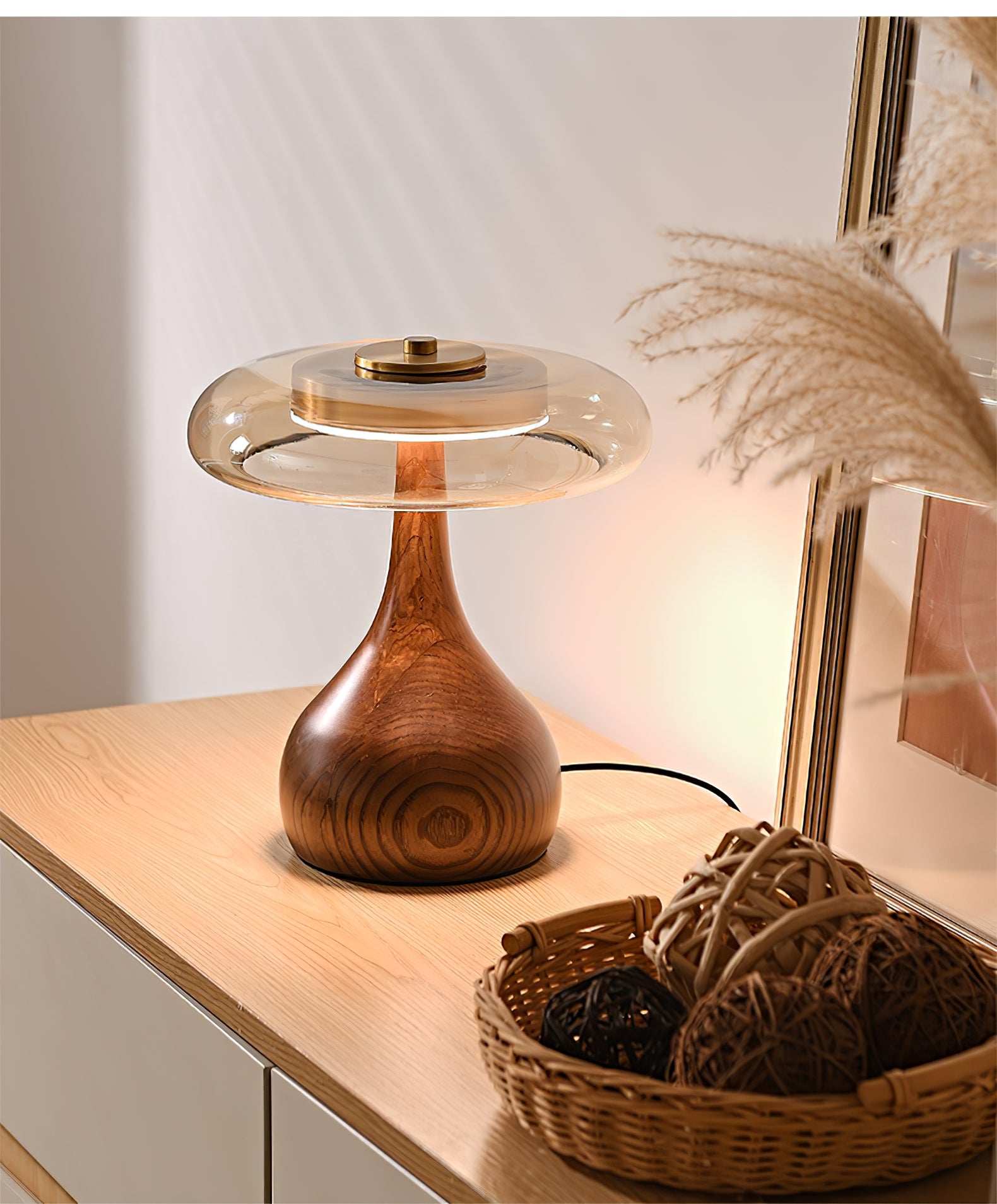 Modern Sienna Table Lamp - Adjustable LED Desk Light with USB Port for Bedroom, Living Room & Office - Perfect for Reading, Working & Decor
