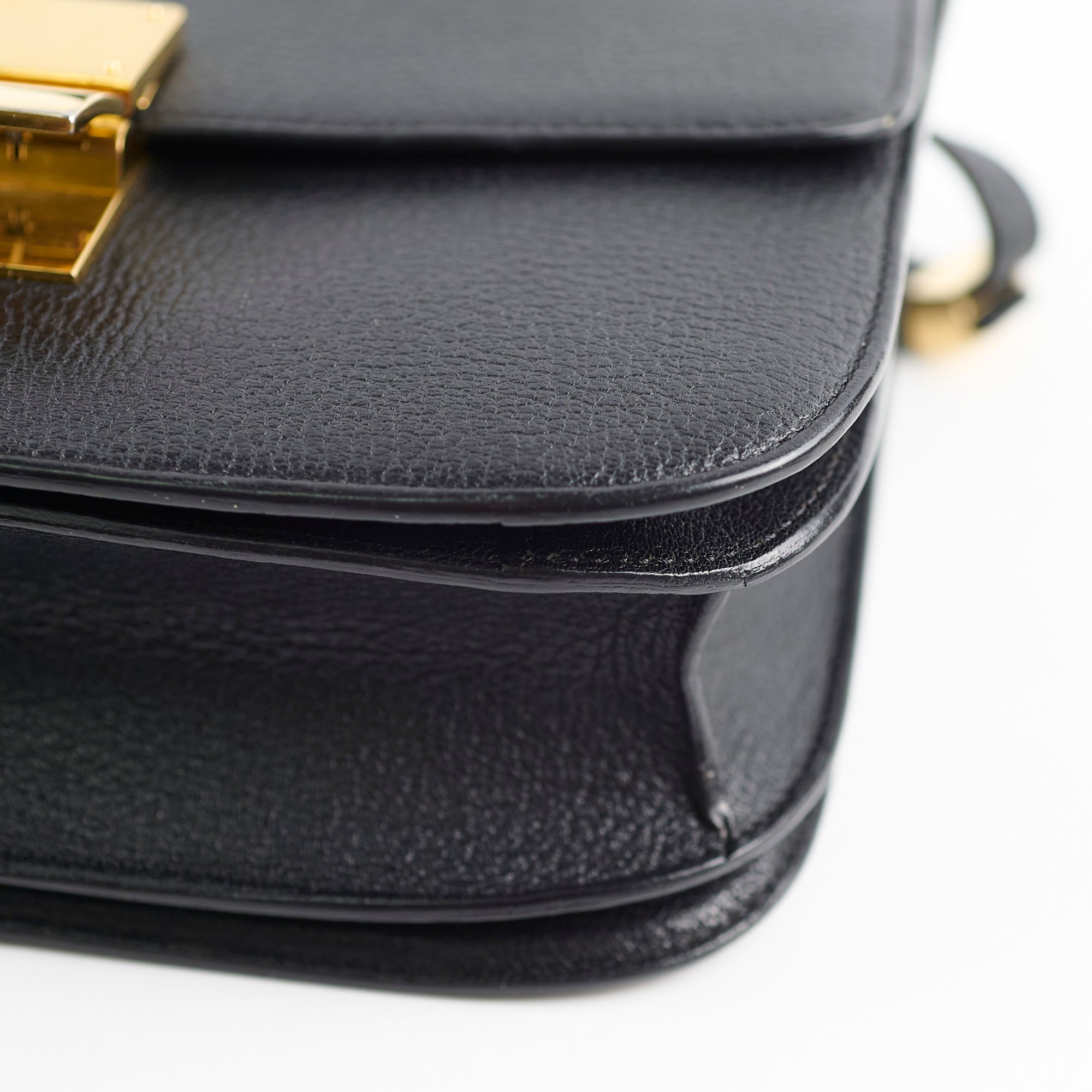 Celine Medium Classic Box Bag in Black | Luxury Leather Crossbody Handbag for Women | Perfect for Work, Travel & Evening Events