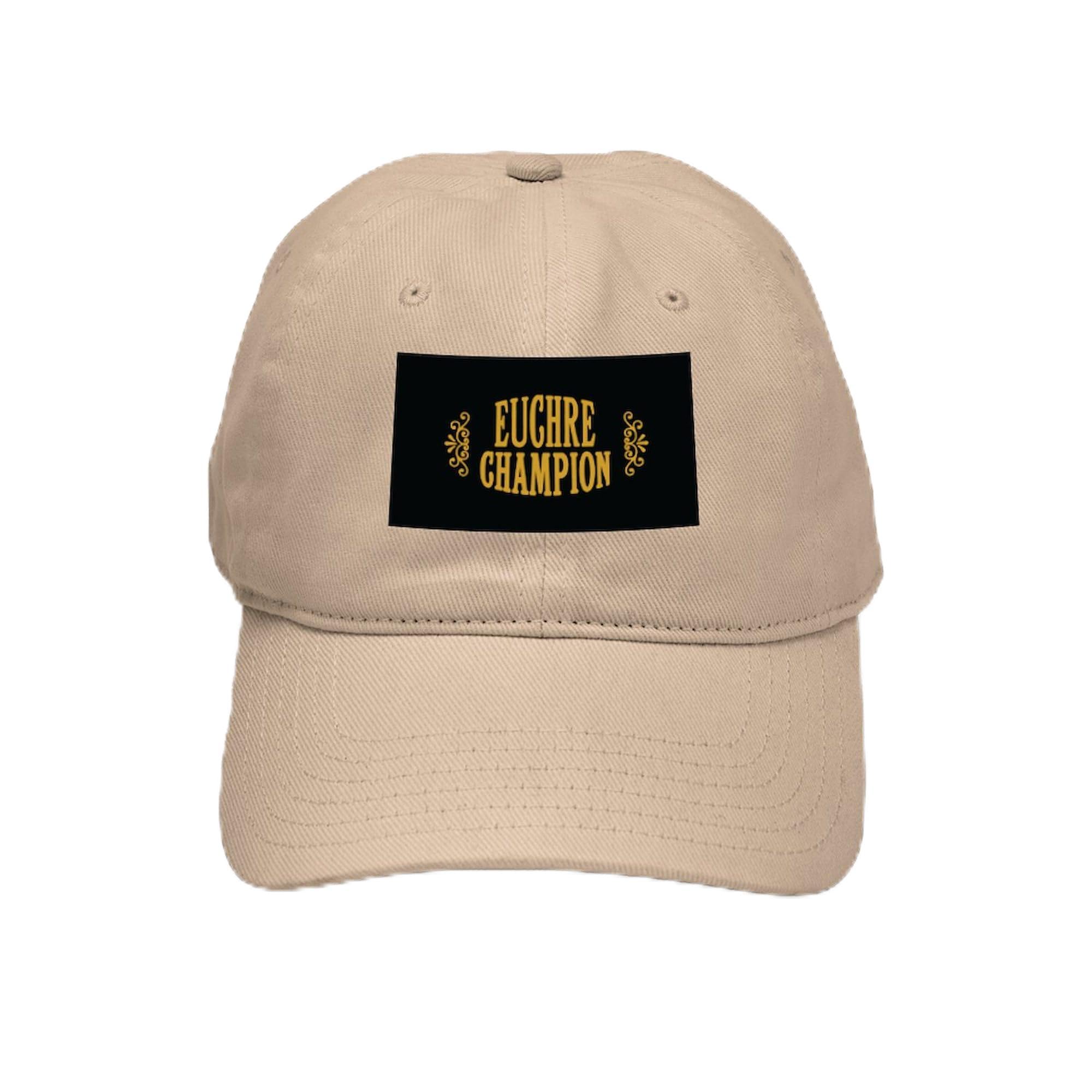 Euchre Champion Cap - Adjustable Baseball Hat for Card Game Fans