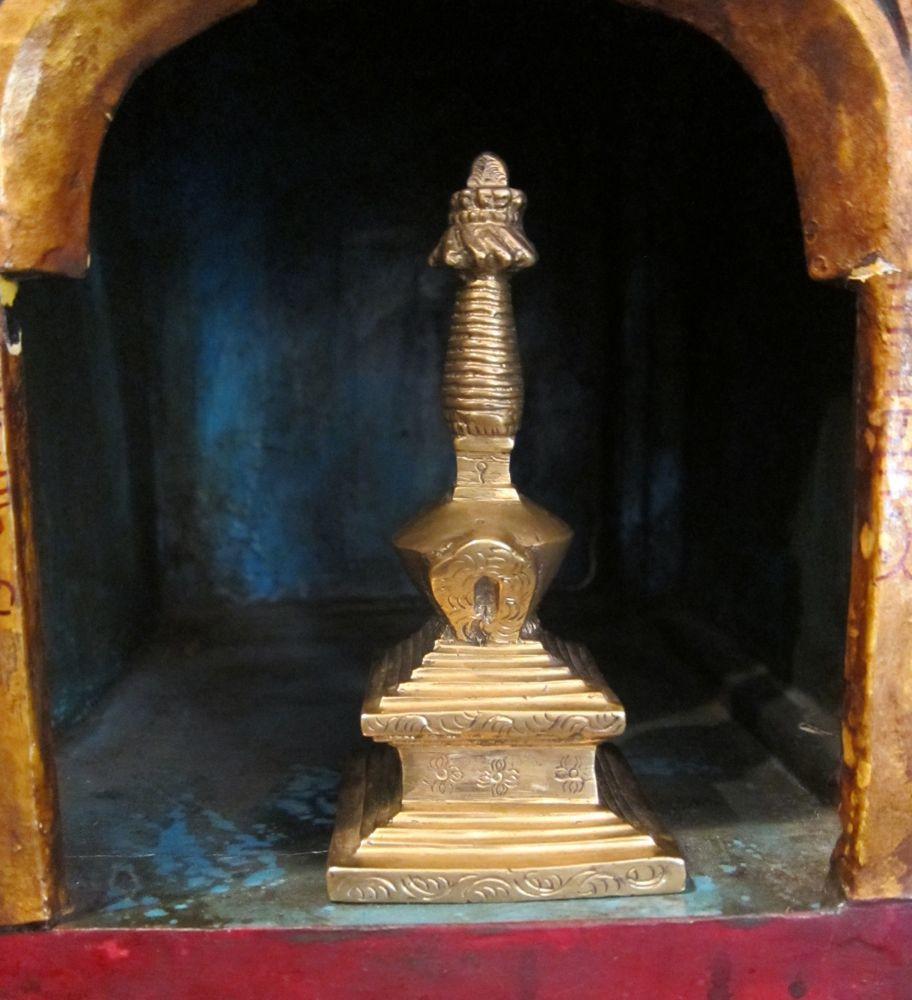 6 Inch Stupa Statue - Handcrafted Buddhist Decor for Home Altar, Meditation Room & Garden - Perfect for Spiritual Gifts & Zen Decorations