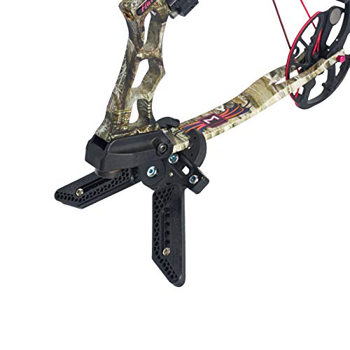 AMEYXGS Portable Foldable Archery Bow Stand Holder - Compound Bow Support Rack for Hunting & Target Practice | Perfect for Outdoor Range Shooting & Backyard Training