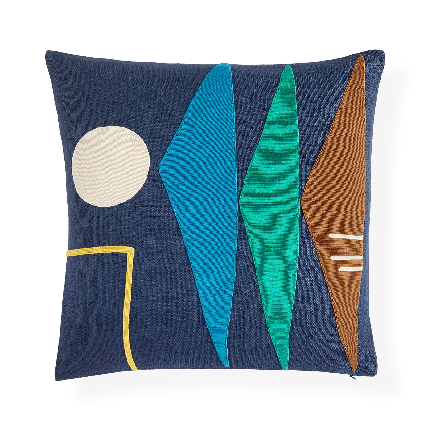 Monterey Triangles Pillow - Stylish Decorative Throw Pillow for Sofa, Bed & Home Decor - Perfect for Living Room, Bedroom & Nursery