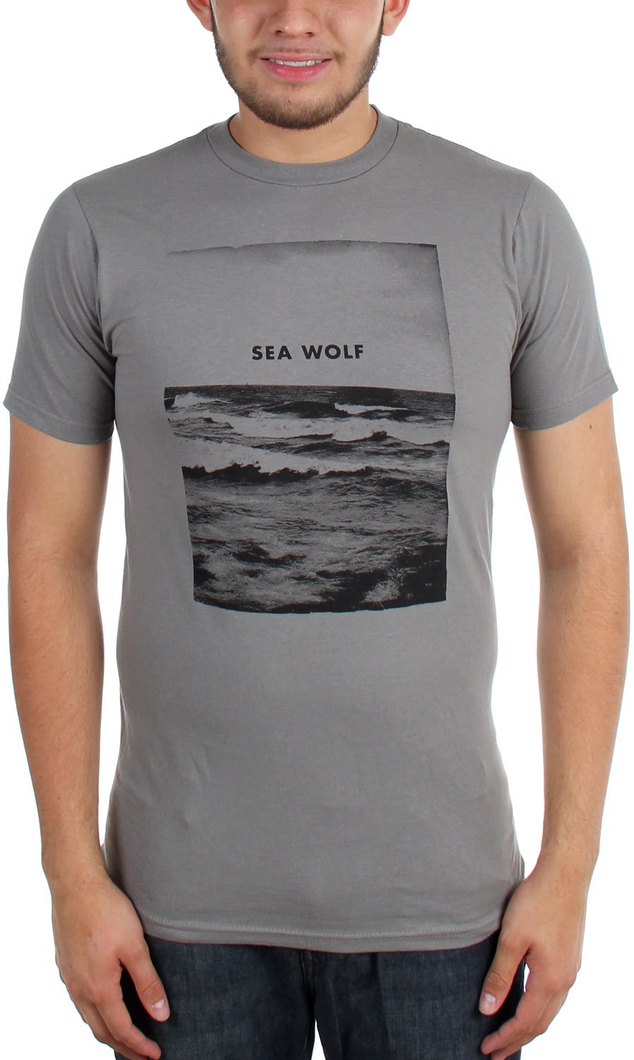 Men's Ocean Print T-Shirt - Comfortable Cotton Short Sleeve Tee for Casual Wear, Beach Outings & Summer Style