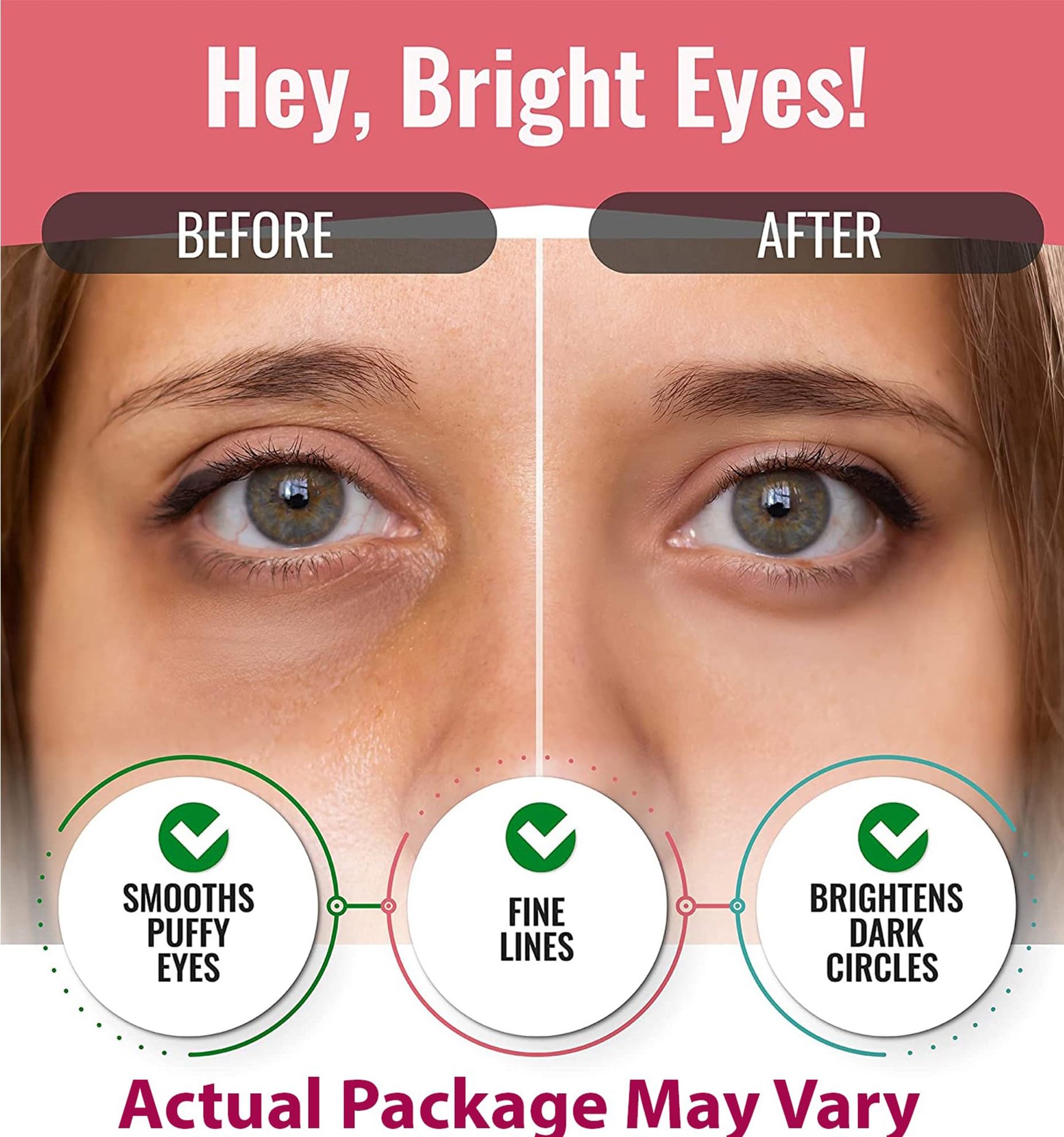 **Dark Circle & Puffiness Relief Eye Mask - Korean Hydrogel Under Eye Patches with Caffeine & Collagen - Depuffing & Brightening Gel Pads (20 Pairs) - Perfect for Morning Skincare & Travel**